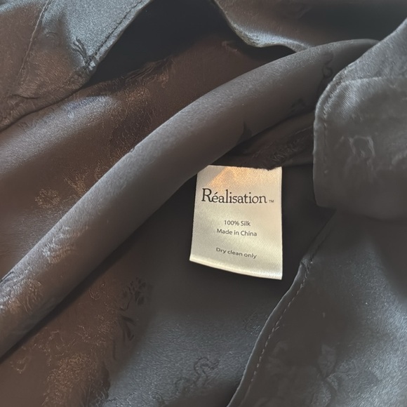 Realisation Par Roxy Dress Black Silk Size XS - Picture 5 of 5